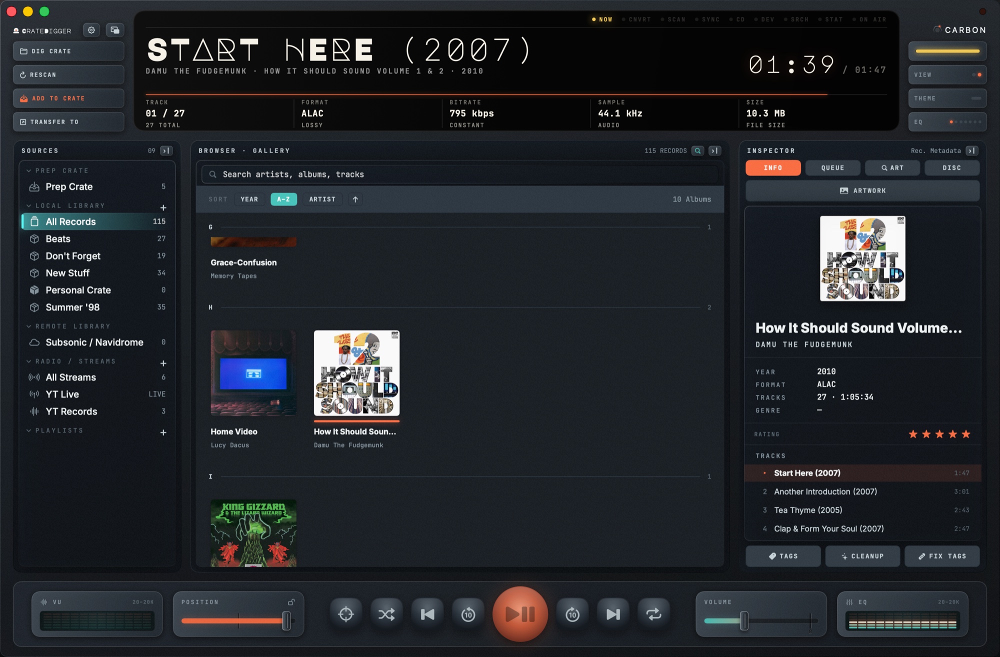 CrateDigger album artwork inspector and viewer